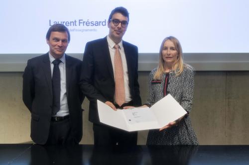 Credit Suisse Award for Best Teaching a Laurent Frésard